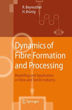 Dynamics of Fibre Formation and Processing: Modelling and Application in Fibre and Textile Industry de Roland Beyreuther