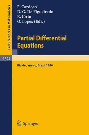 Partial Differential Operators: Proceedings of ELAM VIII, held in Rio de Janeiro, July 14-25, 1986 de Fernando A. Cardoso