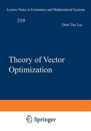 Theory of Vector Optimization de Dinh The Luc