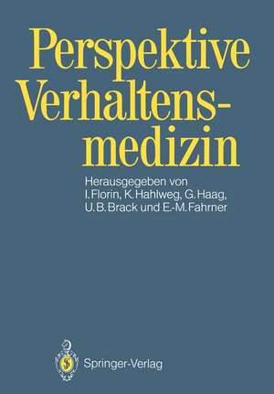 Perspektive Verhaltensmedizin de Irmela Florin