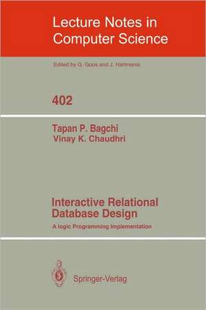 Interactive Relational Database Design: A Logic Programming Implementation de Tapan P. Bagchi