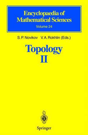 Topology II: Homotopy and Homology. Classical Manifolds de D.B. Fuchs