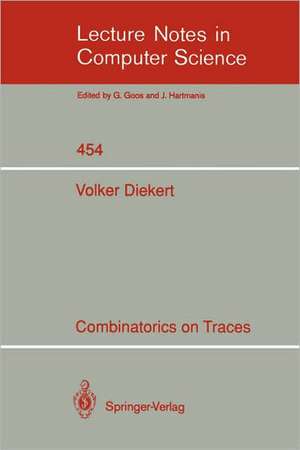 Combinatorics on Traces de Volker Diekert