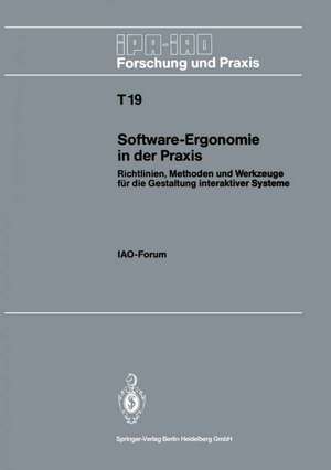 Software-Ergonomie in der Praxis: Richtlinien, Methoden und Werkzeuge für die Gestaltung interaktiver Systeme de Hans-Jörg Bullinger