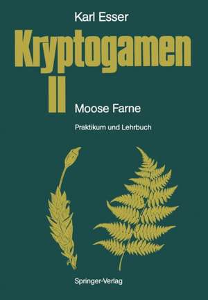 Kryptogamen II Moose · Farne: Praktikum und Lehrbuch de Karl Esser