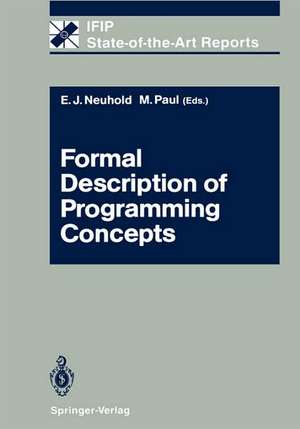 Formal Description of Programming Concepts de Erich J. Neuhold