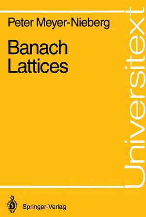 Banach Lattices de Peter Meyer-Nieberg