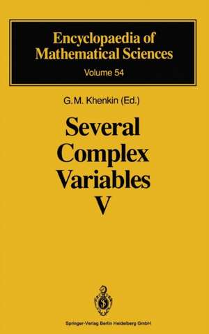 Several Complex Variables V