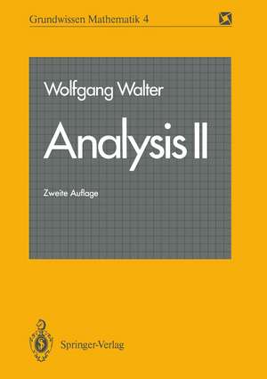 Analysis II de Wolfgang Walter