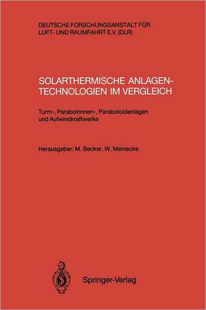 Solarthermische Anlagentechnologien im Vergleich: Turm-, Parabolrinnen-, Paraboloidanlagen und Aufwindkraftwerke de Manfred Becker