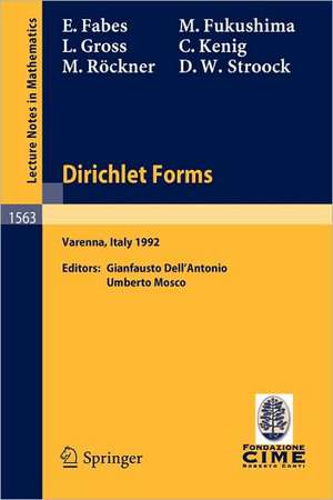 Dirichlet Forms: Lectures given at the 1st Session of the Centro Internazionale Matematico Estivo (C.I.M.E.) held in Varenna, Italy, June 8-19, 1992 de E. Fabes