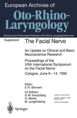 The Facial Nerve: An Update on Clinical and Basic Neuroscience Research de G. W. Kreutzberg