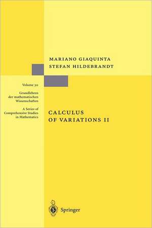 Calculus of Variations II de Mariano Giaquinta