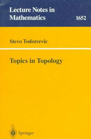 Topics in Topology de Stevo Todorcevic