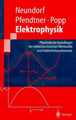 Elektrophysik: Physikalische Grundlagen der elektrotechnischen Werkstoffe und Halbleiterbauelemente de Dörte Neundorf