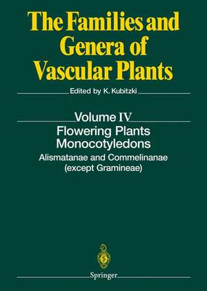 Flowering Plants. Monocotyledons: Alismatanae and Commelinanae (except Gramineae) de H. Huber