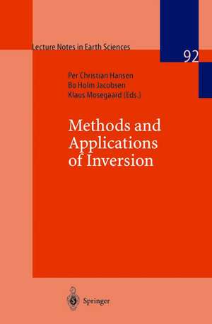 Methods and Applications of Inversion de Per C. Hansen