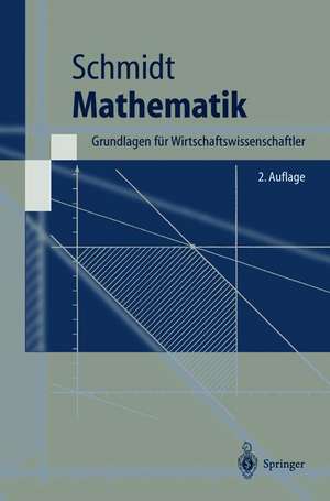 Mathematik: Grundlagen für Wirtschaftswissenschaftler de Klaus D. Schmidt