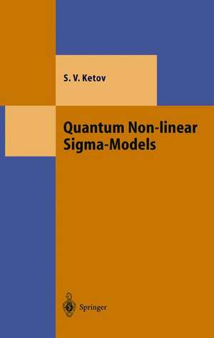 Quantum Non-linear Sigma-Models: From Quantum Field Theory to Supersymmetry, Conformal Field Theory, Black Holes and Strings de Sergei V. Ketov