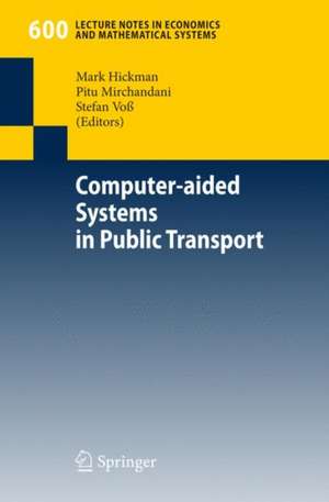 Computer-aided Systems in Public Transport de Mark Hickman