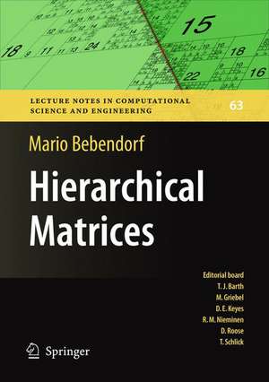 Hierarchical Matrices: A Means to Efficiently Solve Elliptic Boundary Value Problems de Mario Bebendorf