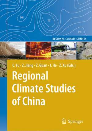 Regional Climate Studies of China de Congbin Fu