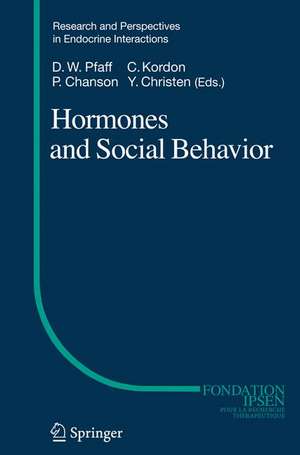 Hormones and Social Behavior de Donald W. Pfaff