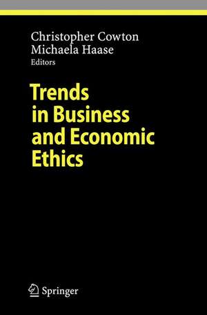 Trends in Business and Economic Ethics de Christopher Cowton