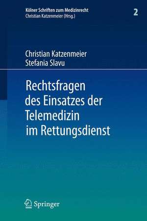 Rechtsfragen des Einsatzes der Telemedizin im Rettungsdienst: Eine Untersuchung am Beispiel des Forschungsprojektes Med-on-@ix de Christian Katzenmeier