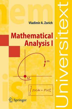 Mathematical Analysis I de V. A. Zorich
