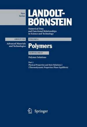 Physical Properties and their Relations I (Thermodynamic Properties: Phase Equilibria) de Christian Wohlfarth