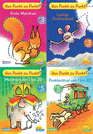 Pixi kreativ Serie Nr. 21: 4er Bundle: Von Punkt zu Punkt de Eva Muszynski