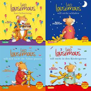 Maxi-Pixi-Serie Nr.14: 4er Bundle Leo Lausemaus (4x1 Exemplar) de Marco Campanella