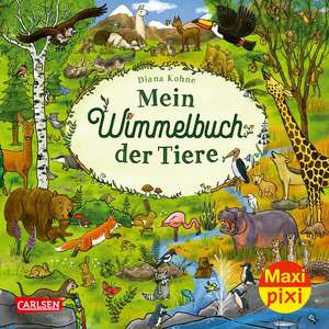 Maxi Pixi 417: VE 5: Mein Wimmelbuch der Tiere (5 Exemplare) de Diana Kohne