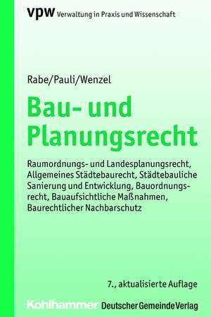 Bau- und Planungsrecht de Klaus Rabe