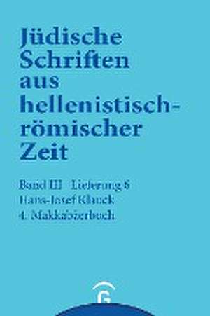 4. Makkabäerbuch de Hans-Josef Klauck