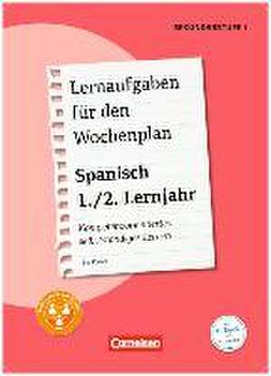 Lernaufgaben für den Wochenplan - Spanisch 1./2. Lernjahr de Eva Keiber