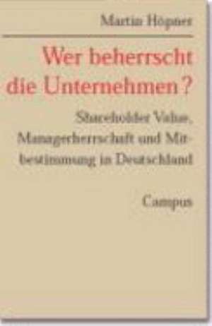 Wer beherrscht die Unternehmen?