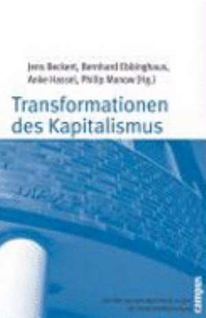 Transformationen des Kapitalismus de Jens Beckert