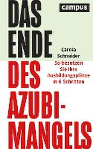 Das Ende des Azubimangels de Carola Schneider