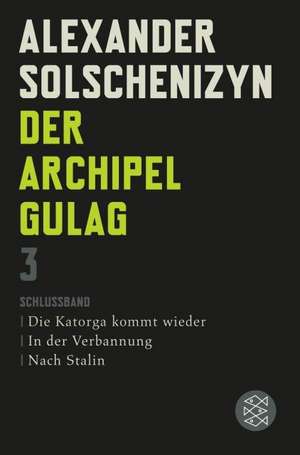 Der Archipel GULAG III de Alexander Solschenizyn