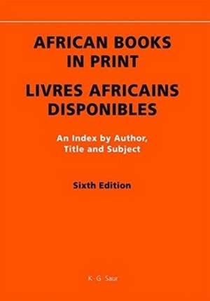 African Books in Print / Livres africains disponibles de Cécile Lomer