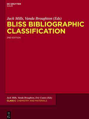 Bliss Bibliographic Classification, Class C, Chemistry de Jack Mills