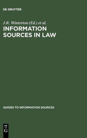 Information Sources in Law de J.R. Winterton