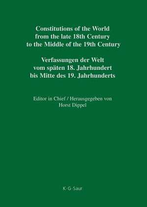 National Constitutions / State Constitutions (Alabama – Frankland) / Nationale Verfassungen / Staatsverfassungen (Alabama – Frankland) de Horst Dippel