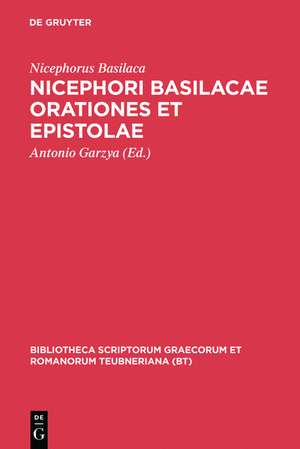 Orationes et Epistolae de Nicephorus Basilaca