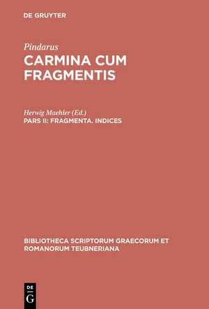 Fragmenta. Indices de Pindarus
