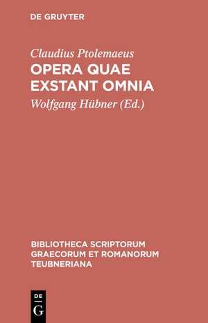 Opera quae exstant omnia de Claudius Ptolemaeus