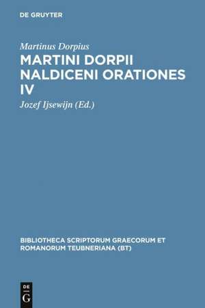 Orationes IV, Cum Apologia et Litteris Adnexis de Martinus Dorpius