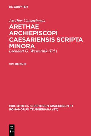 Scripta Minora, Vol. II: Scripta minora 57-89, indices de Aretha